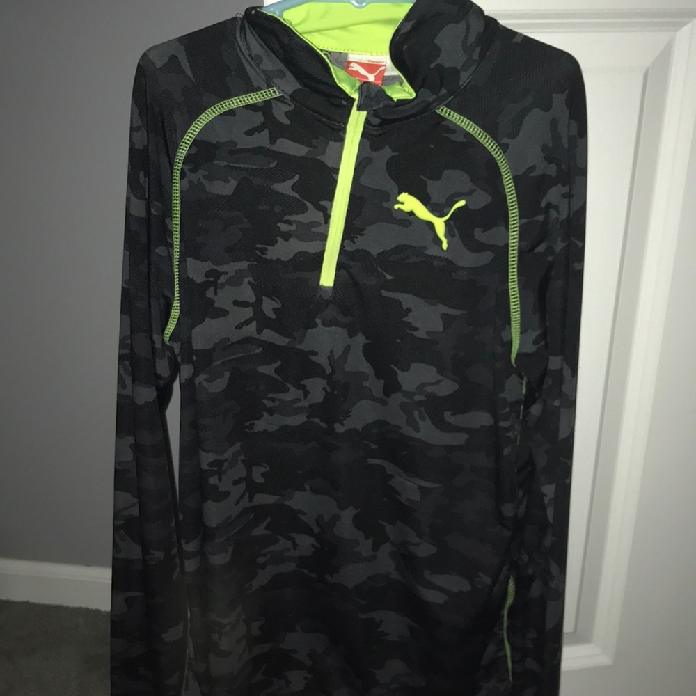 Lime Green and Black Puma Jacket (Very Light)